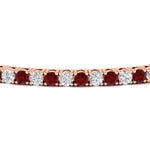 Load image into Gallery viewer, Diamond-Tennis-Bracelet-For-Women-3-ctw-with-Red-Ruby-In-Rose-Gold-FDBRC8635ROGRUDRANGLE5-3.00_20CT-NL-RG