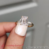 Load image into Gallery viewer, Emerald-Cut-Bar-Baguette-3-Stone-Lab-Diamond-Engagement-Ring-In-14K-Yellow-Gold-FDENS100R-YG