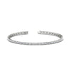 Load image into Gallery viewer, Emerald-Cut-East-West-Tennis-Bracelet-In-White-Gold-FDBRC10220-NL-WG