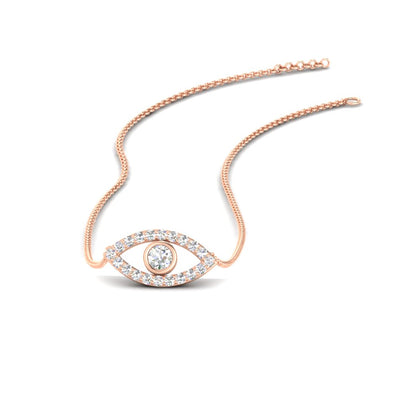 Evil-Eye-diamond-minimal-stacking-necklace-in-rose-gold-FDPD11077-NL-RG