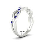 Load image into Gallery viewer, Infinity Twist Diamond Wedding Band