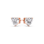 Load image into Gallery viewer, Heart Shaped 3 Prong Basket Stud Earring