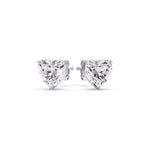 Load image into Gallery viewer, Heart Shaped 3 Prong Basket Stud Earring