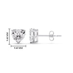 Load image into Gallery viewer, Heart Shaped 3 Prong Basket Stud Earring