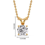 Load image into Gallery viewer, round-4-prong-solitaire-diamond-5-carat-pendant-in-FDPD8469ANGLE1-RO-5.00-YG-HW.jpg?v=1763117314