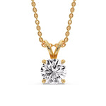 Load image into Gallery viewer, round-4-prong-solitaire-diamond-5-carat-pendant-in-FDPD8469ANGLE1-RO-5.00-YG.jpg?v=1763117314