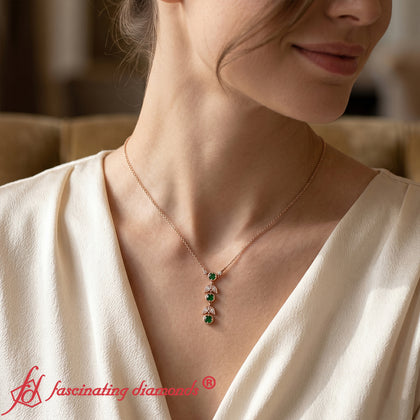 Glamorous Petal Drop Necklace