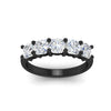Load image into Gallery viewer, Five-stone-wedding-band-cushion-cut-2-carat-diamond-in-black-gold-fdwb8008cuangle5-2.00ct-nl-bg?v=1773305628