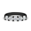 Load image into Gallery viewer, Five-stone-wedding-band-cushion-cut-2-carat-diamond-in-black-gold-fdwb8008cusleep-2.00ct-nl-bg?v=1773305628