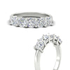 Load image into Gallery viewer, Five-stone-wedding-band-cushion-cut-2-carat-diamond-in-platinum-fdwb8008cuangle3-2.00ct-nl-wg?v=1773305628