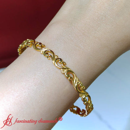 Floral-scroll-filigree-bracelet-in-yellow-gold-fdbrc11832-4