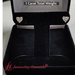 Load image into Gallery viewer, Heart Shaped 3 Prong Basket Stud Earring