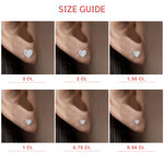 Load image into Gallery viewer, Heart Shaped 3 Prong Basket Stud Earring