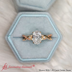 Load image into Gallery viewer, https://cdn.fascinatingdiamonds.com/Website+Fancy+Images/Infinity+Daisy+Floral+Oval+Shaped+Orange+Sapphire+Lab+Diamond+Engagement+Ring+In+18K+Yellow+Gold-FD9986R-5