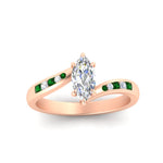 Load image into Gallery viewer, Marquise-cut-diamond-swirl-channel-set-emerald-wedding-ring-in-rose-gold-FDENS4028MQRGEMGRANGLE5-NL-RG_a65377ed-c2dc-4b21-9e72-1e35d4c49470.jpg?v=1754996095
