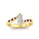 Load image into Gallery viewer, Marquise-cut-diamond-swirl-channel-set-ruby-wedding-ring-in-yellow-gold-FDENS4028MQRGRUDRANGLE5-NL-YG_df472562-1aaf-420c-806d-deb429560e15.jpg?v=1754996098
