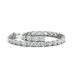Load image into Gallery viewer, oval-shaped-13-carat-basket-tennis-bracelet-in-white-gold-fdbrc10444angle2-13.00-ct-nl-wg