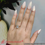 Load image into Gallery viewer, Oval-shaped-bezel-set-split-shank-diamond-ring-in-14k-yellow-gold-FD11229OVR-1