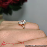 Load image into Gallery viewer, Oval-shaped-bezel-set-split-shank-diamond-ring-in-14k-yellow-gold-FD11229OVR-5