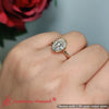 Load image into Gallery viewer, Oval-shaped-bezel-set-split-shank-lab-diamond-ring-in-14K-rose-gold-FD11229OVR-3