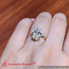Load image into Gallery viewer, Oval-shaped-two-tone-1.5-mm-comfort-fit-solitaire-ring-in-yellow-gold-fdens11590ovr-5