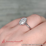 Load image into Gallery viewer, Split Shank Oval Shaped Bezel Set Solitaire Ring