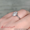 Load image into Gallery viewer, Oval Cut Bezel Set Diamond Solitaire Engagement Ring