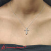 Load image into Gallery viewer, Pave-set-cross-diamond-pendant-in-white-gold-FDPD10871-1
