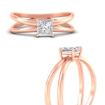 Load image into Gallery viewer, Princess-cut-split-shank-single-stone-ring-in-rose-gold-fdenr1008prrangle3-nl-rg