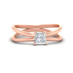 Load image into Gallery viewer, Princess-cut-split-shank-single-stone-ring-in-rose-gold-fdenr1008prrsleep-nl-rg