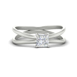Load image into Gallery viewer, Princess-cut-split-shank-single-stone-ring-in-white-gold-fdenr1008prrsleep-nl-wg