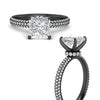 Load image into Gallery viewer, Princess-cut-triple-row-underhalo-pave-engagement-ring-in-black-gold-fd11557prr-nl-bg.jpg