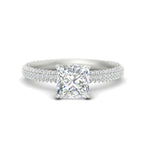 Load image into Gallery viewer, Princess-cut-triple-row-underhalo-pave-engagement-ring-in-white-gold-fd11557prr-nl-wg.jpg