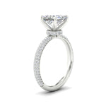 Load image into Gallery viewer, Princess-cut-triple-row-underhalo-pave-engagement-ring-in-white-gold-fd11557prr-nl-wg.jpg