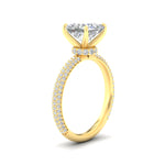 Load image into Gallery viewer, Princess-cut-triple-row-underhalo-pave-engagement-ring-in-yellow-gold-fd11557prr-nl-yg.jpg