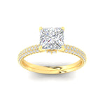 Load image into Gallery viewer, Princess-cut-triple-row-underhalo-pave-engagement-ring-in-yellow-gold-fd11557prr-nl-yg.jpg