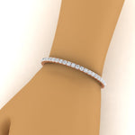 Load image into Gallery viewer, Real-Diamond-Tennis-Bracelet-9-Carat-In-Rose-Gold-FDBRC8635ROHAND-9.00-CT-NL-RG
