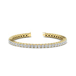 Load image into Gallery viewer, round-diamond-tennis-bracelet-7-carat-in-yellow-gold-fdbrc8635roangle2-7.00-ct-nl-yg