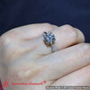 Load image into Gallery viewer, Round-cut-natural-diamond-twisted-infinity-engagement-ring-in-14K-white-gold-FD8253ROR-7