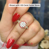 Load image into Gallery viewer, RoundCutHaloClusterAccentRubyEngagementRingIn18KYellowGold-FD10512R-2-new