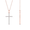 Load image into Gallery viewer, Simple-diamond-cross-pendant-in-rose-gold-FD-PD10797ANGLE2-NL-RG