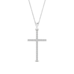 Load image into Gallery viewer, Simple-diamond-cross-pendant-in-white-gold-FD-PD10797ANGLE1-NL-WG