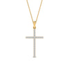 Load image into Gallery viewer, Simple-diamond-cross-pendant-in-yellow-gold-FD-PD10797ANGLE1-NL-YG