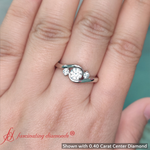 Load image into Gallery viewer, Swirl Bypass 3 Stone Ring