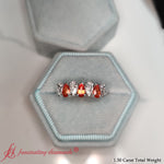 Load image into Gallery viewer, Teardrop 7 Stone Wedding Band