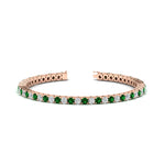 Load image into Gallery viewer, Tennis-Diamond-Bracelet-4-Carat-In-Rose-Gold-FDBRC8635ROGEMGR-4.00_20CT-NL-RG