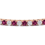 Load image into Gallery viewer, Tennis-Diamond-Bracelet-4-Carat-In-Rose-Gold-FDBRC8635ROGSADRPIANGLE5-4.00_20CT-NL-RG