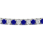 Load image into Gallery viewer, Tennis-Diamond-Bracelet-4-Carat-In-White-Gold-FDBRC8635ROGSABLANGLE5-4.00_CT-NL-WG