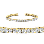 Load image into Gallery viewer, Tennis-Diamond-Bracelet-4-Carat-In-Yellow-Gold-FDBRC8635ROANGLE2-4.00_20CT-NL-YG