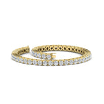 Load image into Gallery viewer, Tennis-Diamond-Bracelet-4-Carat-In-Yellow-Gold-FDBRC8635ROANGLE4-4.00_20CT-NL-YG